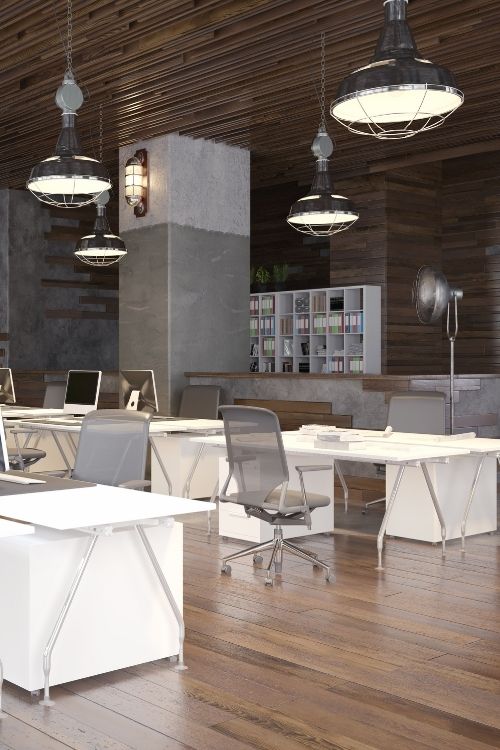 Elektrotechnik Hamburg – moderne Lichtinstallation in Büroräumen für effiziente und angenehme Arbeitsbeleuchtung